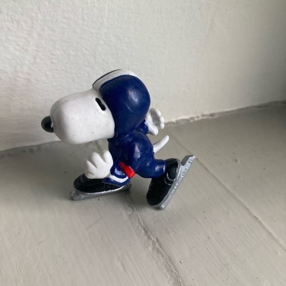 Peanuts Snoopy PVC Figure Speed Skate Snoopy Peanuts Rare